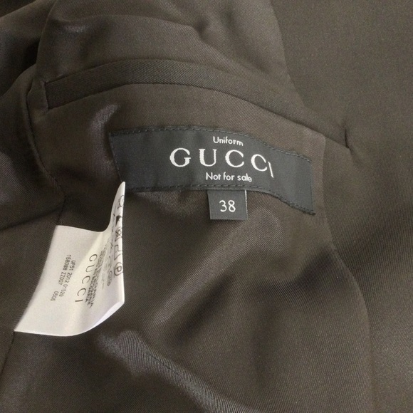 Gucci Women Wool Blend Blazer Size 38 US 4 Long Sleeve Button Peaked Lapels - Picture 10 of 15
